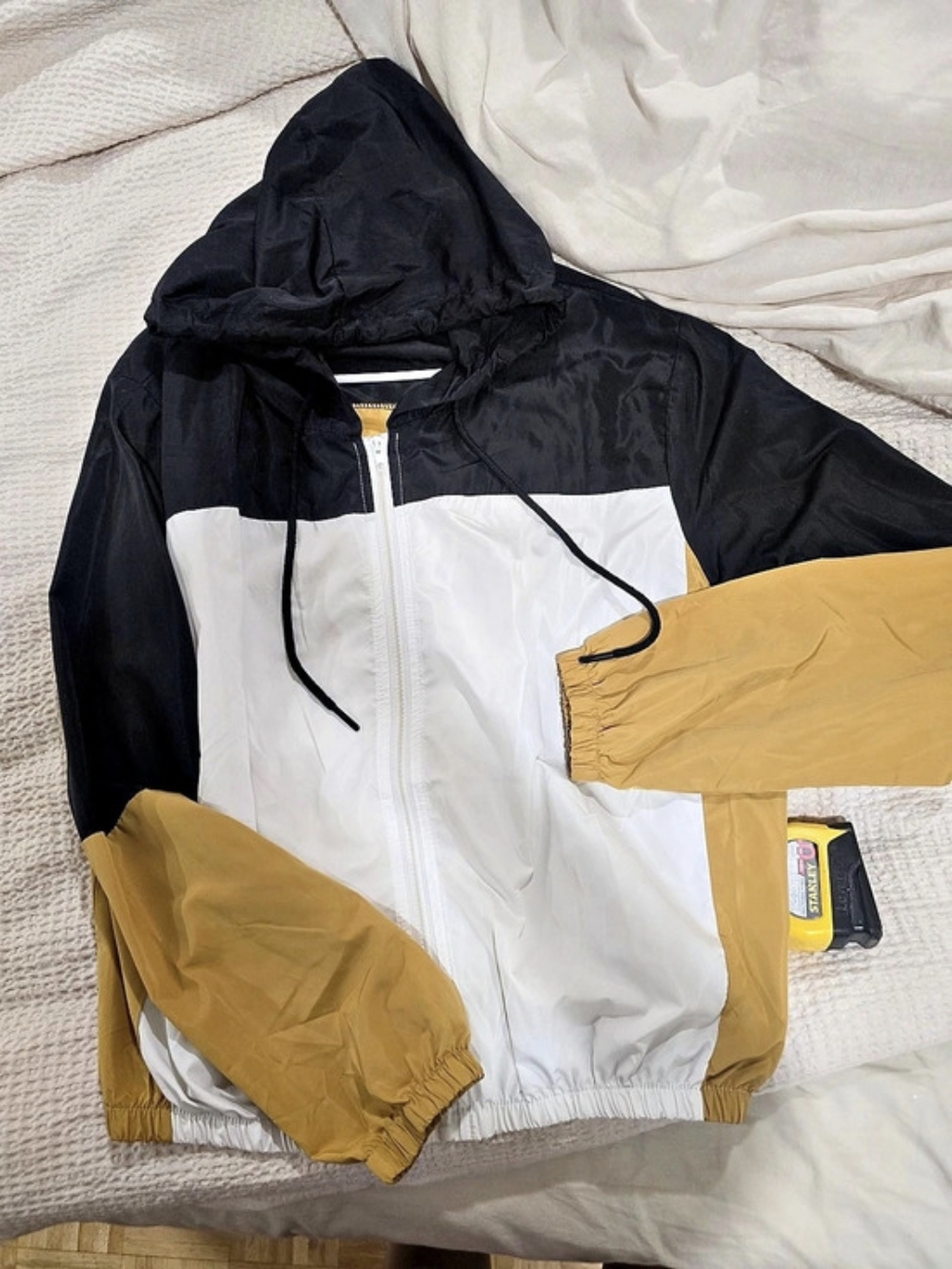 Color Block Hooded Jacket Size Large